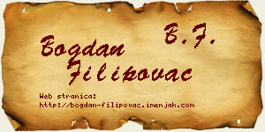 Bogdan Filipovac vizit kartica